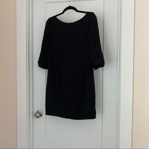 Annie Griffin Black Shift silk dress